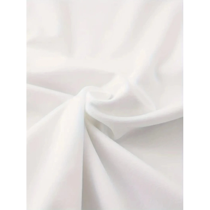 MDB Baskılı Oversize Bisiklet Yaka Tshirt  Beyaz