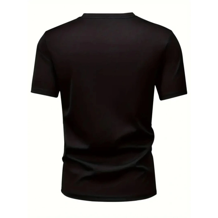 MDB Baskılı Oversize Bisiklet Yaka Tshirt  iyah