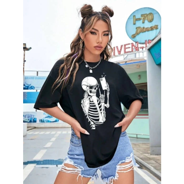 MDB Baskılı Tshirt  iyah