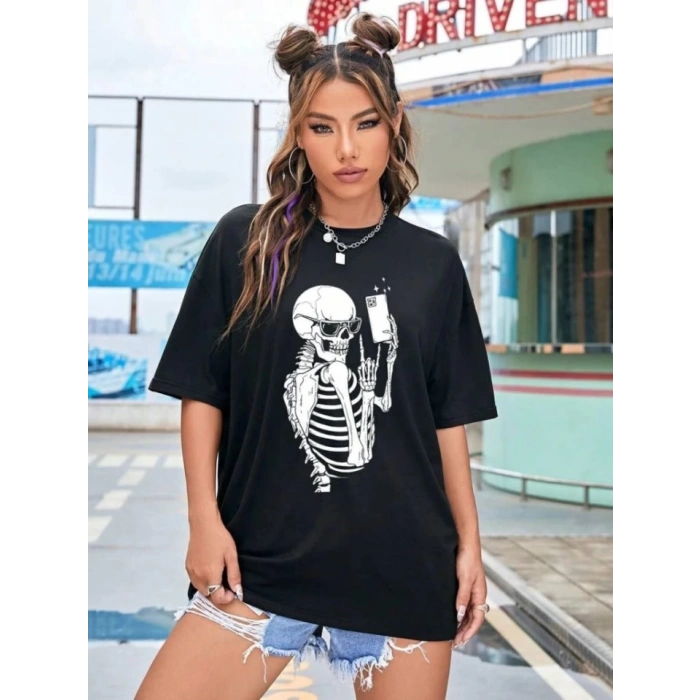 MDB Baskılı Tshirt  iyah