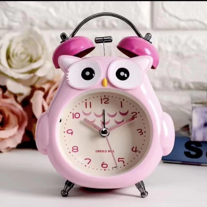 Baykuş Işıklı Masaüstü Saat