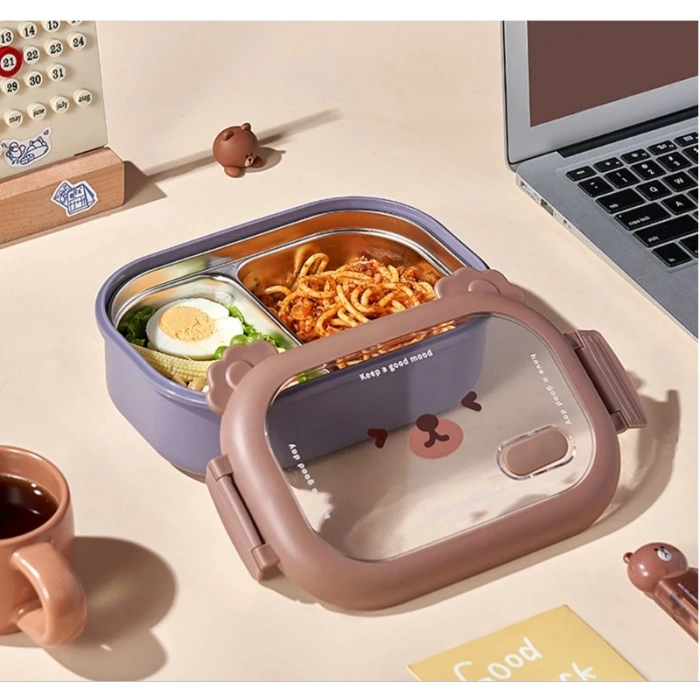 MDB Bölmeli Paslanmaz Çelik Yemek Kutusu