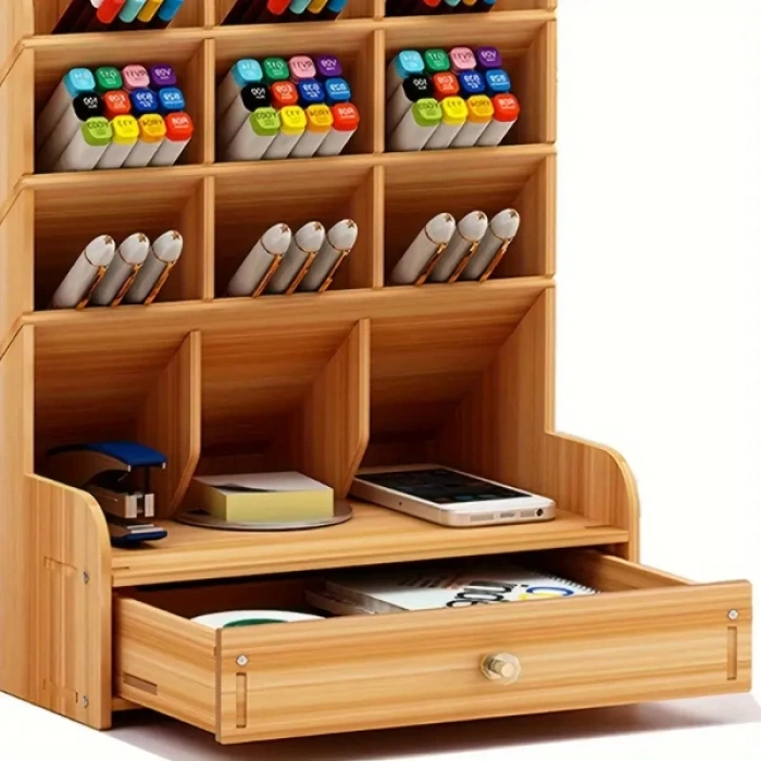 MDB Bölmeli ve Çekmeceli Ahşap Organizer