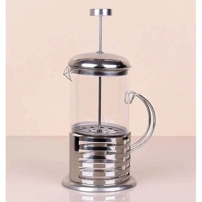 MDB Çelik Kulplu Cam French Press - 350 ml