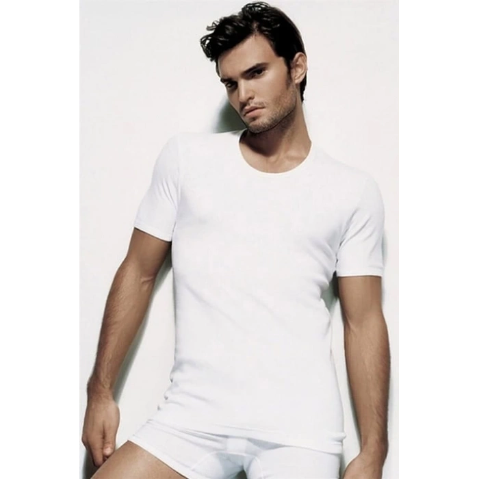 MDB Çift Kaplan 840 Bisiklet Yaka Ribana Atllet Battal