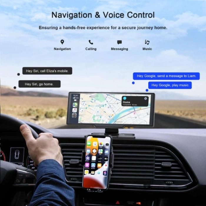 MDB Çift Lens Kameralı Apple Ve Android CarPlay