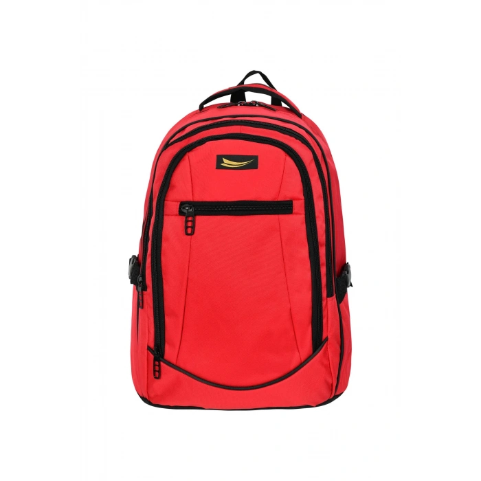 Çok Amaçlı Laptop Dizüstü Bilgisayar Bölmeli Sırt Çanta Kırmızı