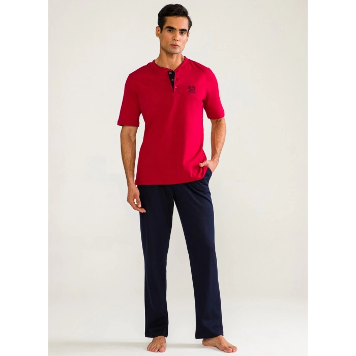 MDB DS Damat 02000 Kısa Kol 3lü Erkek Pijama Takımı