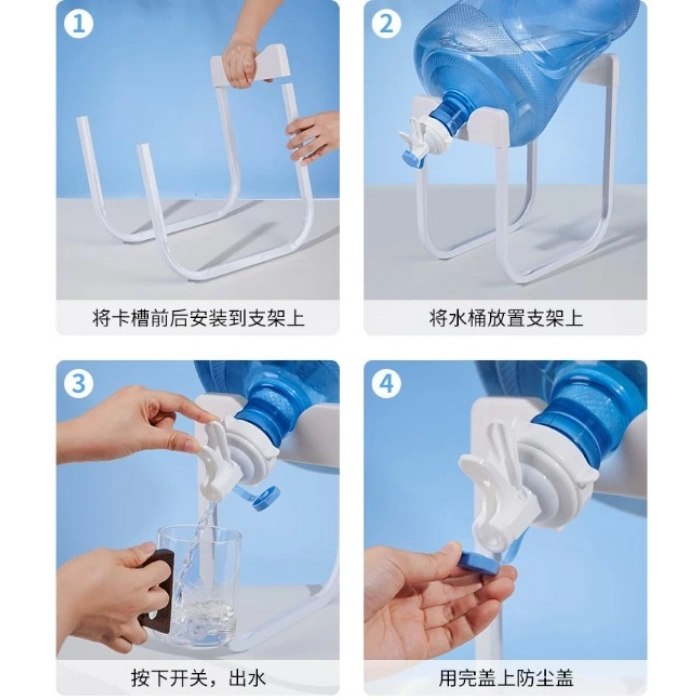 MDB Damacana Musluk Başlığı ve Metal Ayak Stand Seti