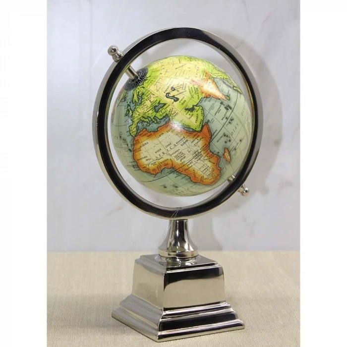 Dekoratif Dünya Küre Biblo
