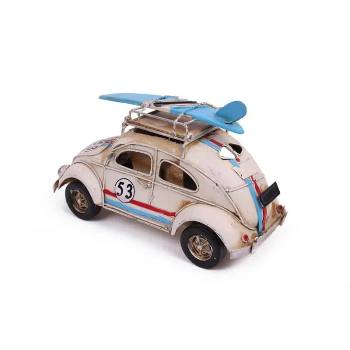 Dekoratif Metal Araba Çerçeveli Kalemlik Hediyelik