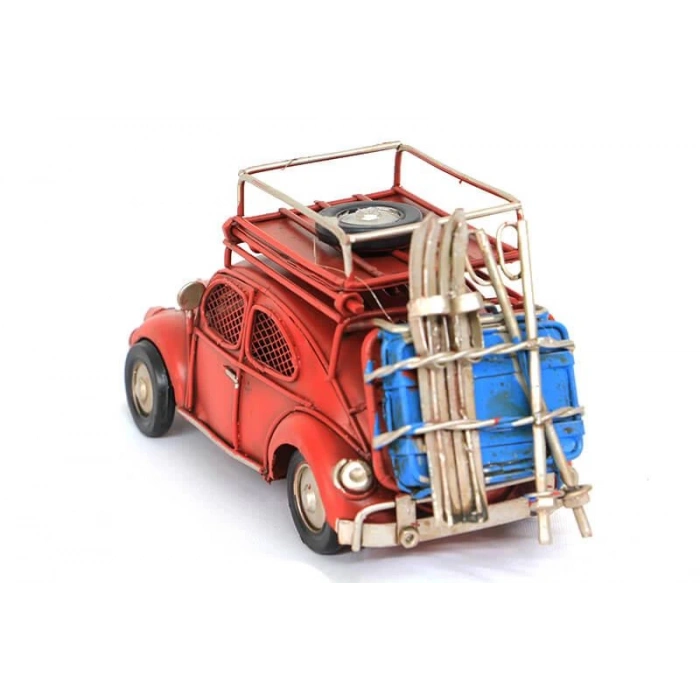 Dekoratif Metal Araba Çerçeveli ve Kumbaralı Hediyelik