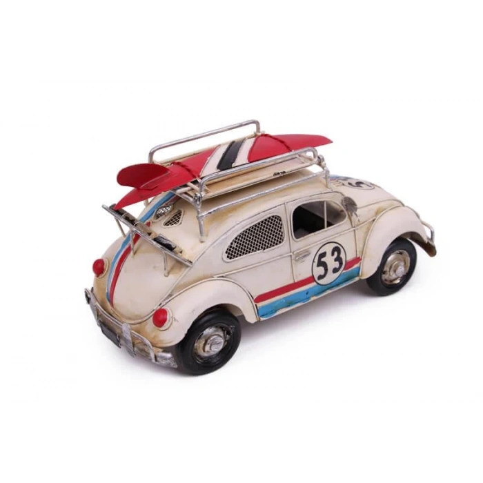 Dekoratif Metal Araba Çerçeveli ve Kumbaralı Hediyelik