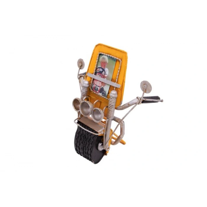 Dekoratif Metal Çerçeve Motosiklet Temalı Hediyelik