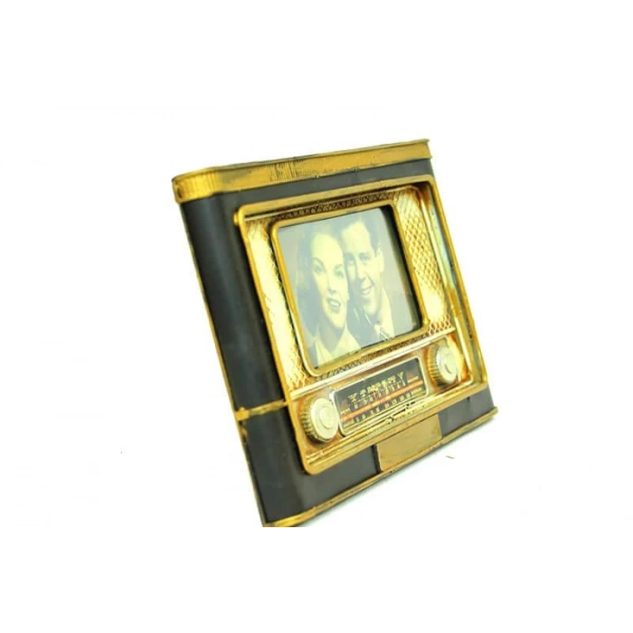 Dekoratif Metal Çerçeve Radyo Vintage Dekoratif Ev Ofis Hediyelik