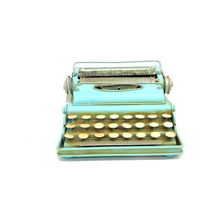 Dekoratif Metal Daktilo Biblo Hediyelik