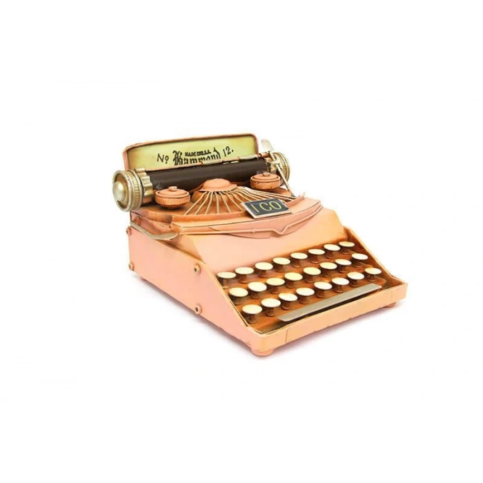 Dekoratif Metal Daktilo Biblo Masaüstü Hediyelik