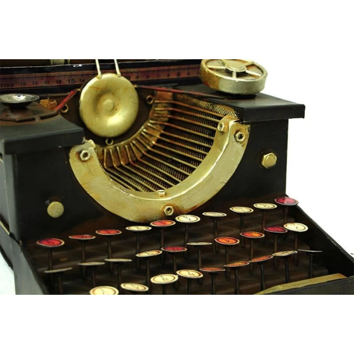 Dekoratif Metal Daktilo Biblo Vintage Hediyelik