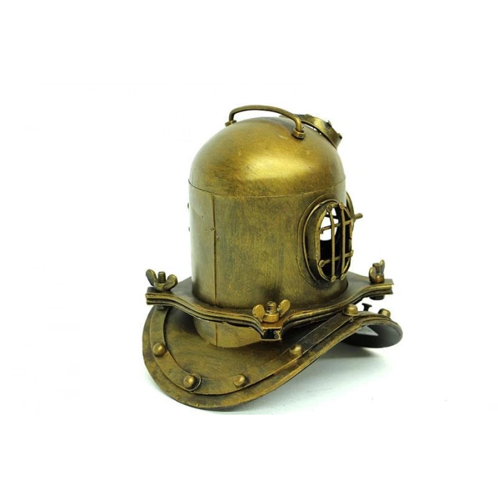 Dekoratif Metal Dalgıç Başlığı Vintage Biblo Ev Ofis Hediyelik