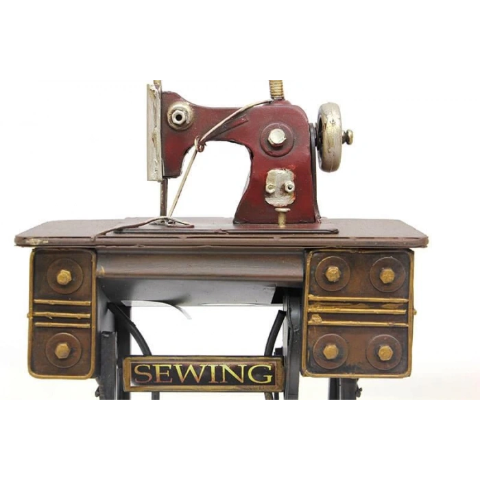 Dekoratif Metal Dikiş Makinesi Biblo Masaüstü Hediyelik