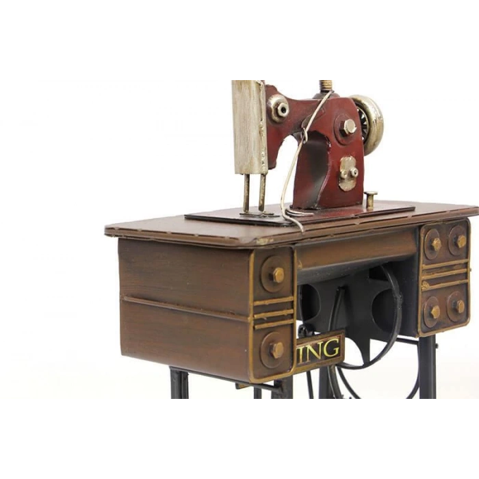 Dekoratif Metal Dikiş Makinesi Biblo Masaüstü Hediyelik