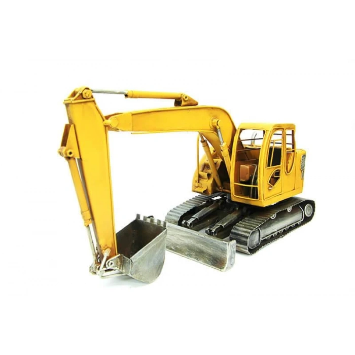 Dekoratif Metal Ekskavatör İş Makinesi Biblo Dekoratif Hediyelik