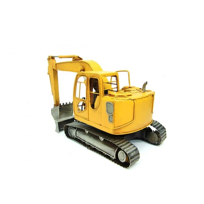 Dekoratif Metal Ekskavatör İş Makinesi Biblo Dekoratif Hediyelik