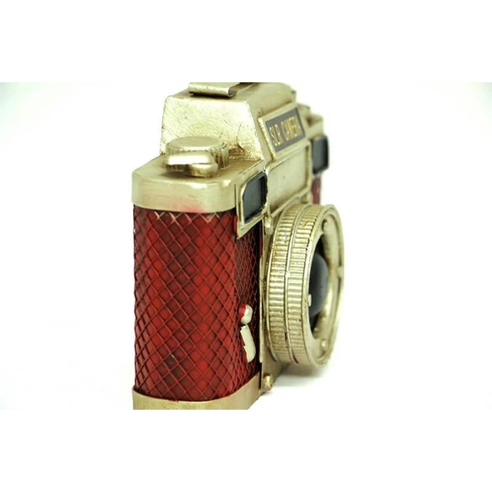 Dekoratif Metal Fotoğraf Makinesi Obje Biblo Vintage Hediyelik
