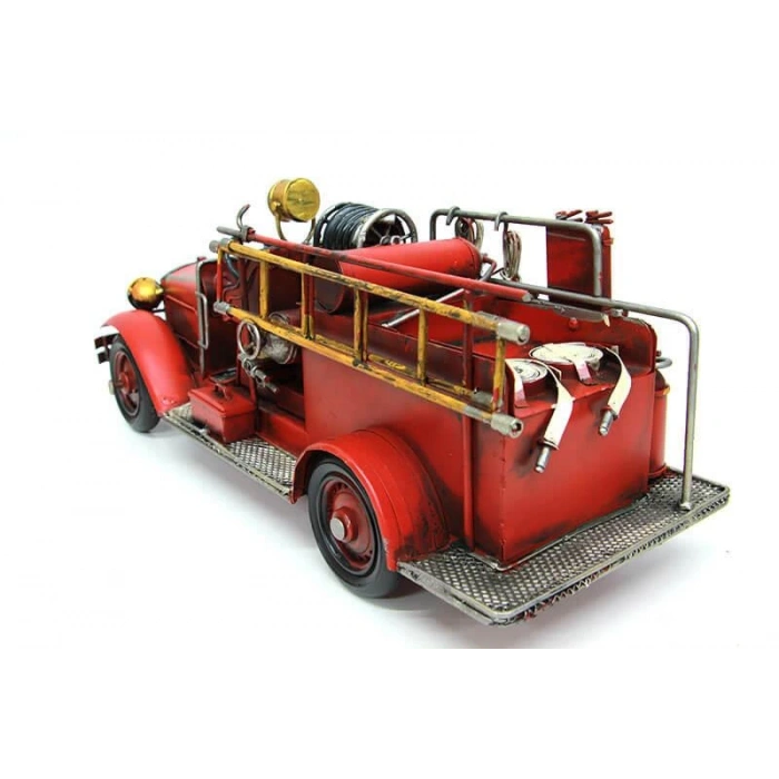 Dekoratif Metal İtfaye Arabası Biblo Dekoratif Hediyelik