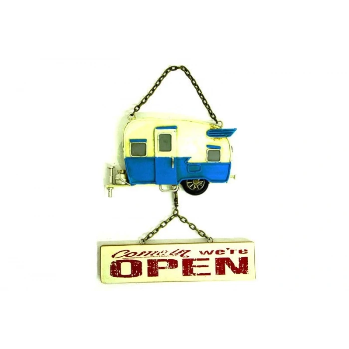 Dekoratif Metal Kapı Yazısı Karavan Vintage Dekoratif Hediyelik