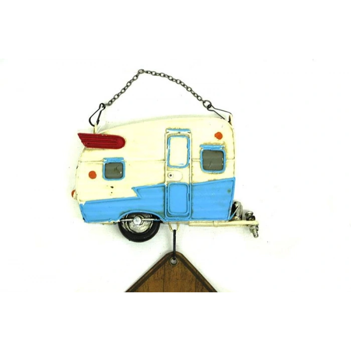 Dekoratif Metal Karavan Kapı Rüzgar Çanı Lütfen Sessiz Olunuz