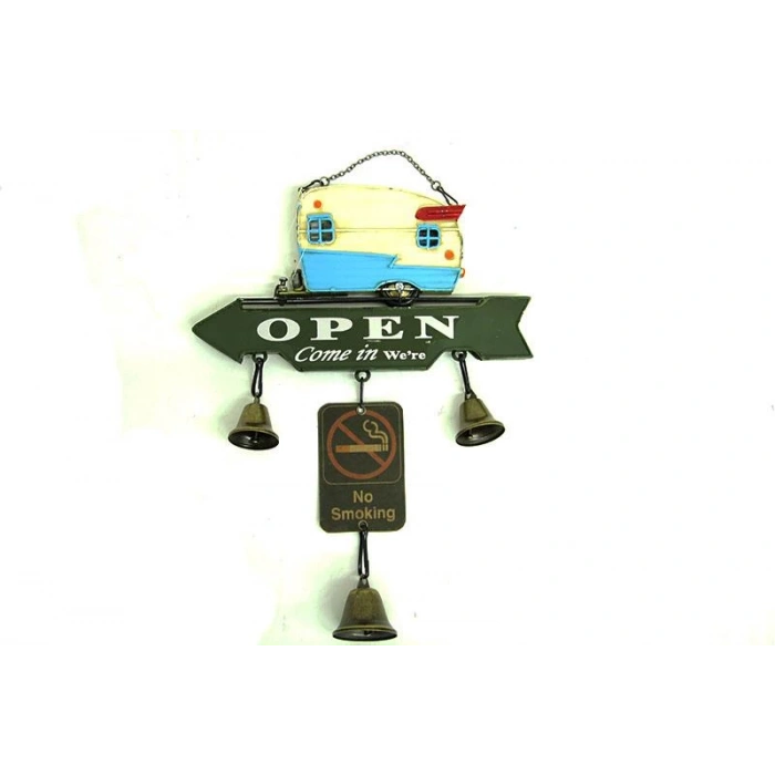 Dekoratif Metal Karavan Kapı Rüzgar Çanı Vintage Hediyelik