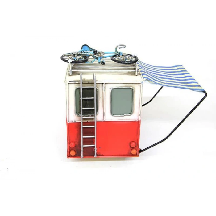 Dekoratif Metal Karavan Tenteli Vintage Biblo Ev Ofis Hediyelik