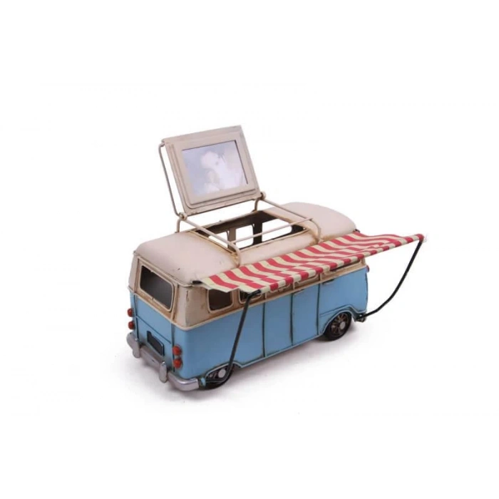 Dekoratif Metal Minibüs Çerçeveli, Kalemlik Tenteli