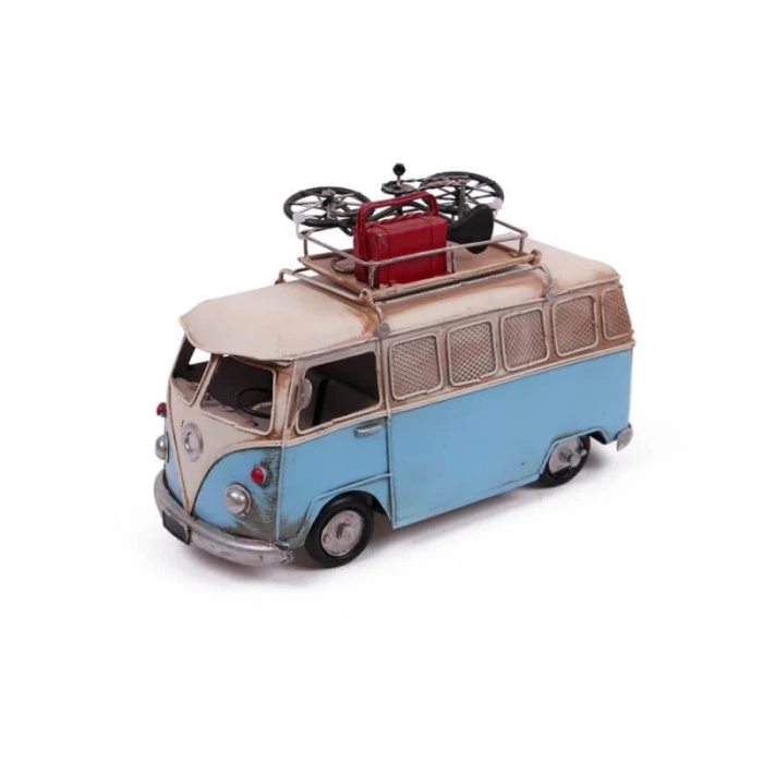 Dekoratif Metal Minibüs Çerçeveli ve Kumbaralı Hediyelik