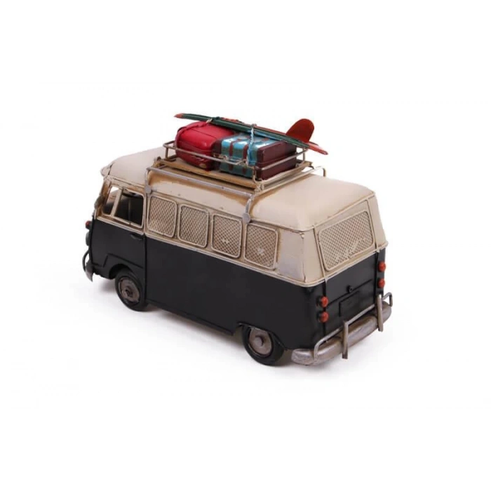 Dekoratif Metal Minibüs Çerçeveli ve Kumbaralı Hediyelik