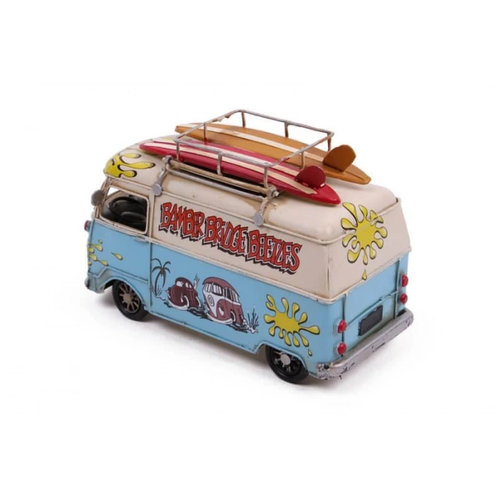 Dekoratif Metal Minibüs Kalemlik ve Çerçeveli Hediyelik