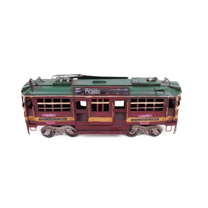 Dekoratif Metal Piccaso Treni Vintage Biblo Hediyelik