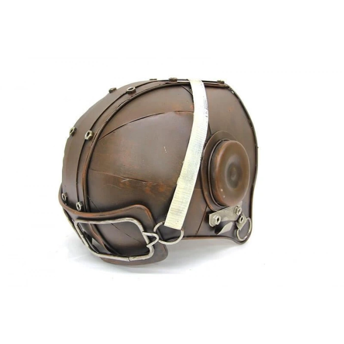 Dekoratif Metal Pilot Kaskı Biblo Dekoratif Hediyelik