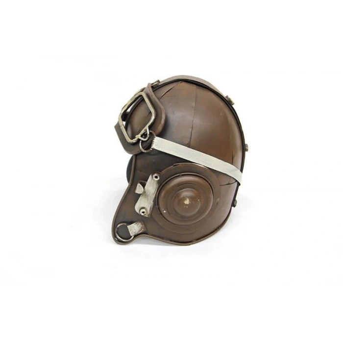 Dekoratif Metal Pilot Kaskı Biblo Hediyelik