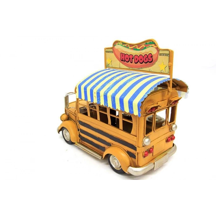 Dekoratif Metal Sandviç Arabası Biblo Hediyelik