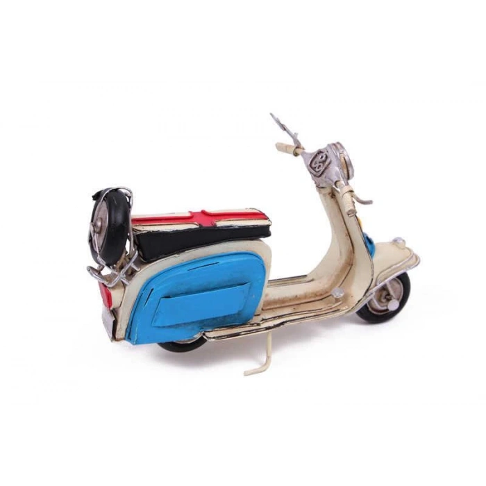 Dekoratif Metal Scooter Vintage Dekoratif Ev Ofis Hediyelik