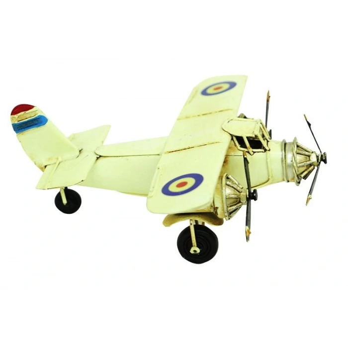 Dekoratif Metal Uçak Biblo Dekoratif Ev Ofis Hediyelik