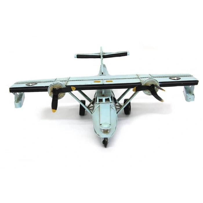 Dekoratif Metal Uçak Biblo Hediyelik