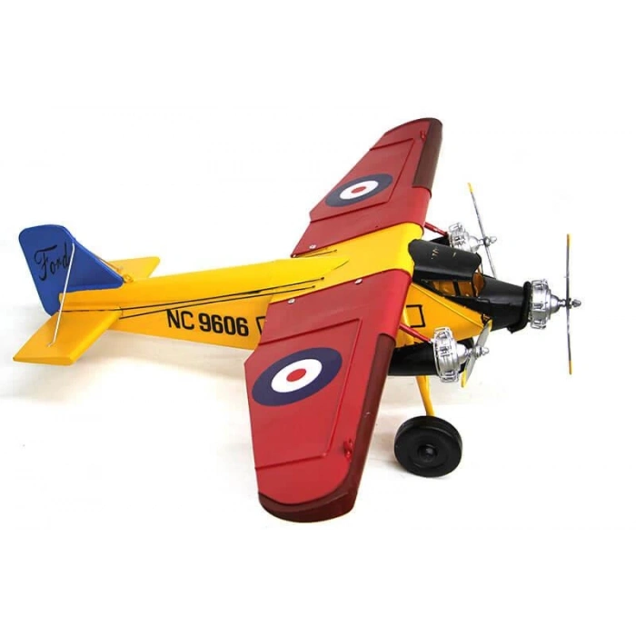 Dekoratif Metal Uçak Vintage Ev Ofis Hediyelik Savaş Uçağı