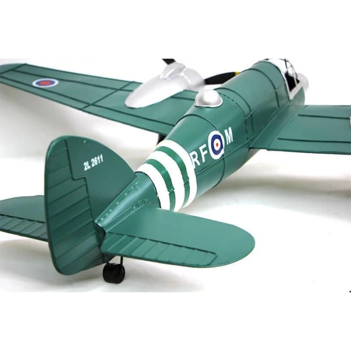 Dekoratif Metal Uçak Vintage Ev Ofis Hediyelik Savaş Uçağı