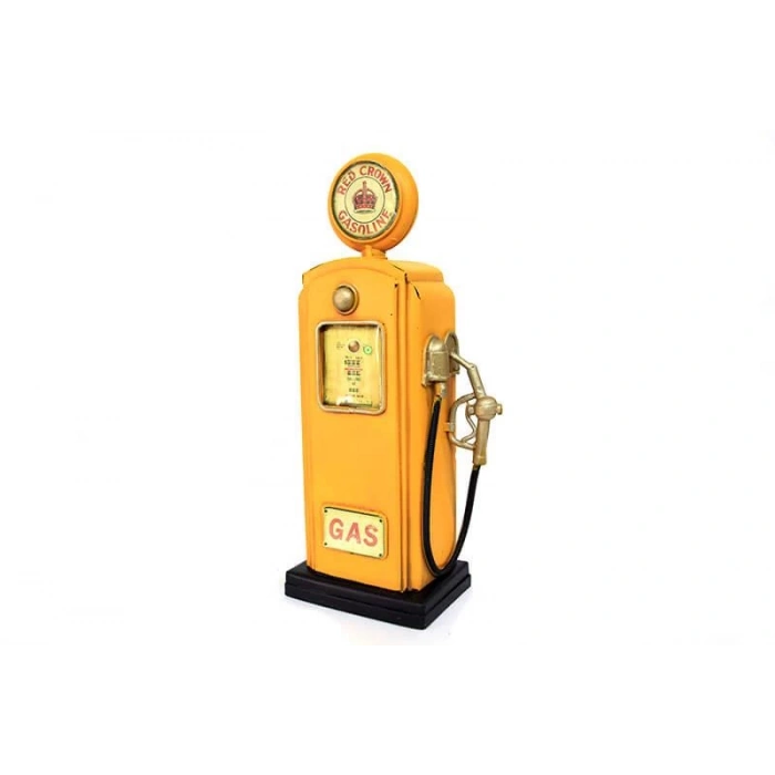 Dekoratif Metal Yakıt Pompası Hediyelik Biblo Kumbara