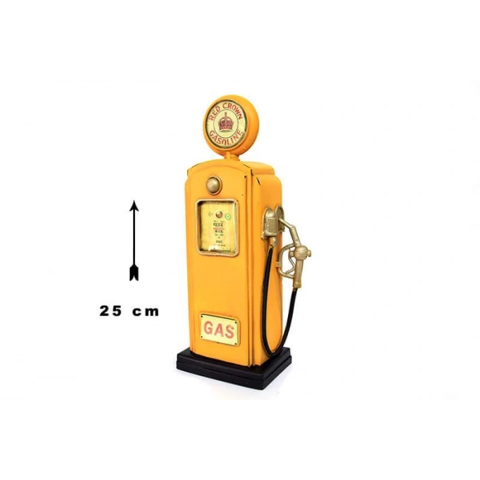 Dekoratif Metal Yakıt Pompası Hediyelik Biblo Kumbara