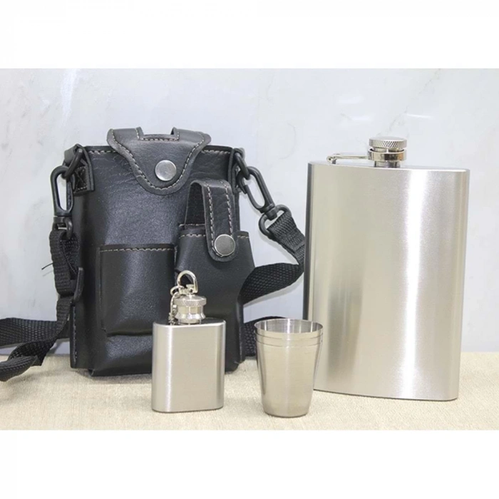 Deri Kılıflı Matara Seti