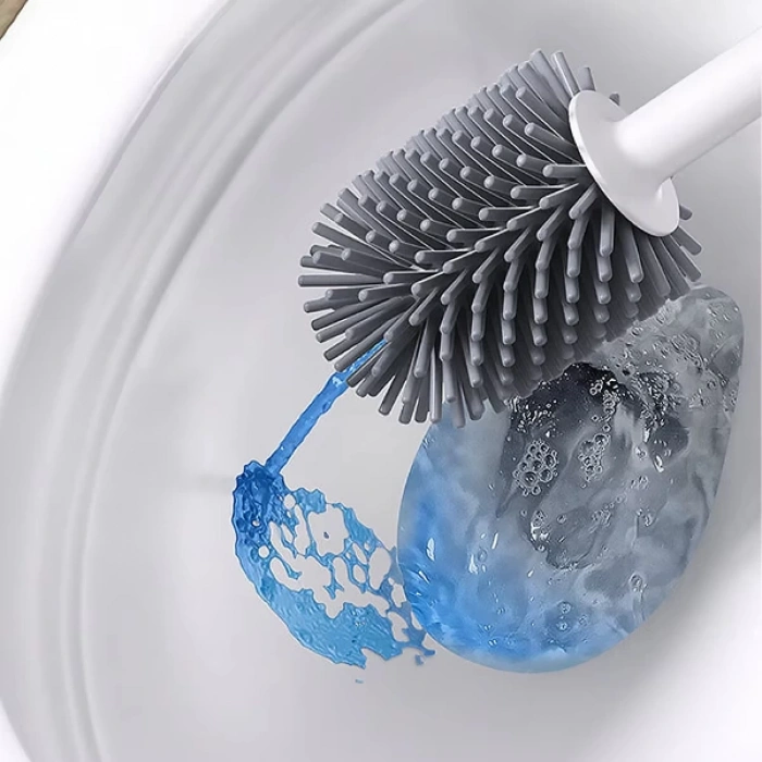 MDB Deterjan Hazneli Silikon Tuvalet Fırçası